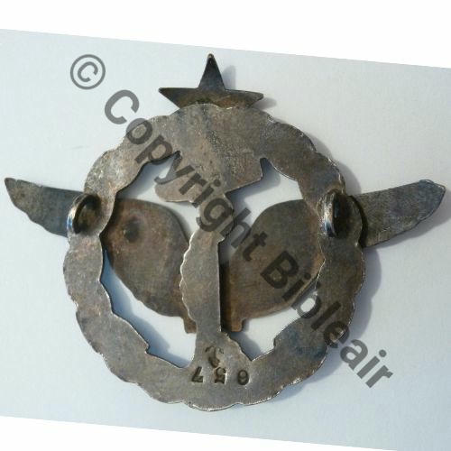 BREVET PILOTE HYDRAVION No657 + Ancre  SM 2Anneaux Dos lisse irreg  1926.. Src.czapska 883Eur06.14 